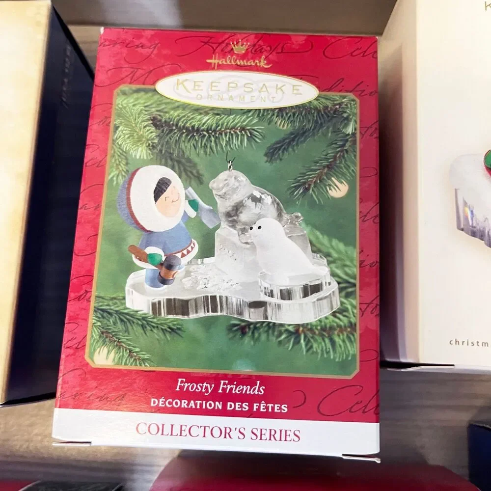 Hallmark Keepsake Frosty Friends Ornament Lot of 7 1992-2008 Collector Series